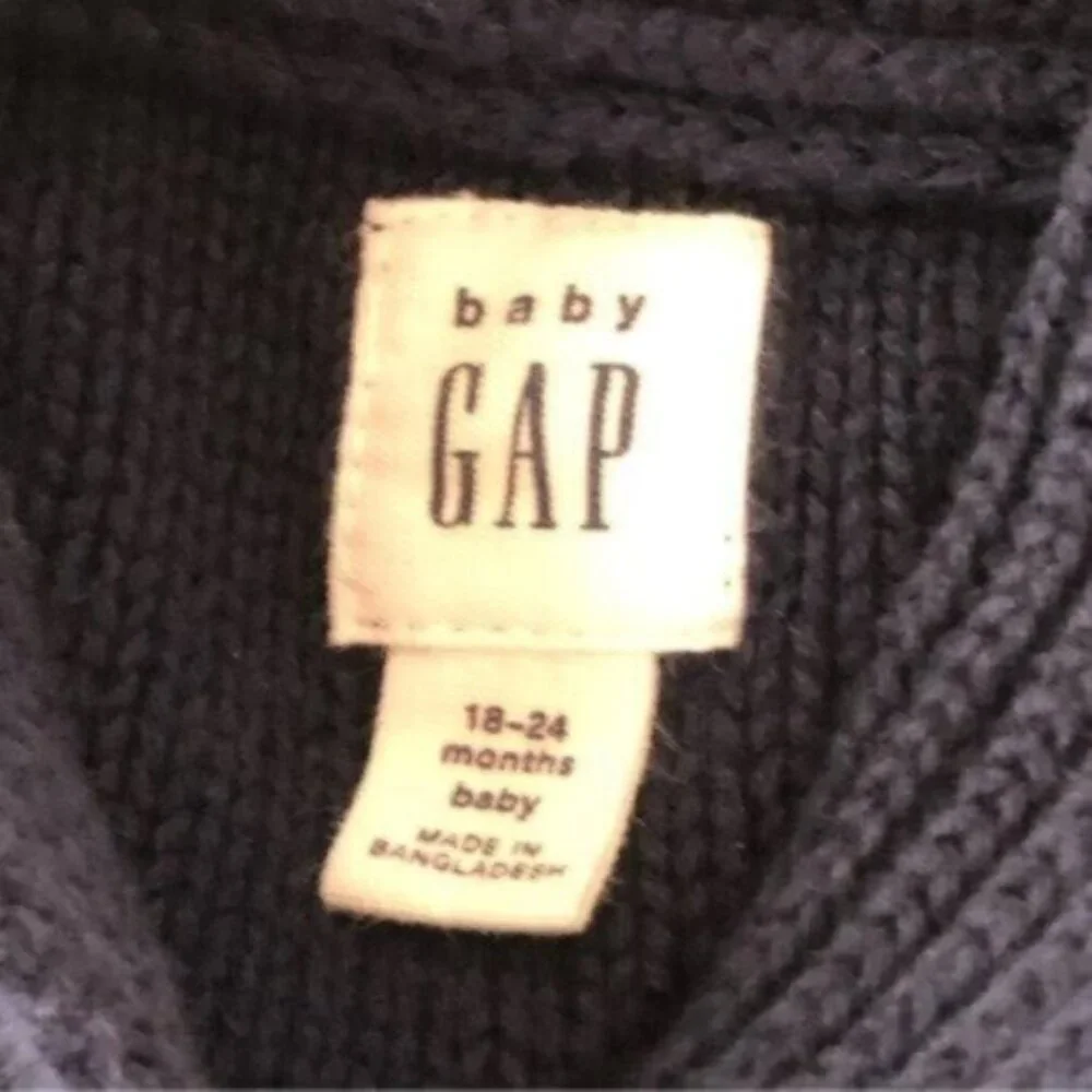 GAP Baby Boy Navy Cardigan Sweater 18-24 Months